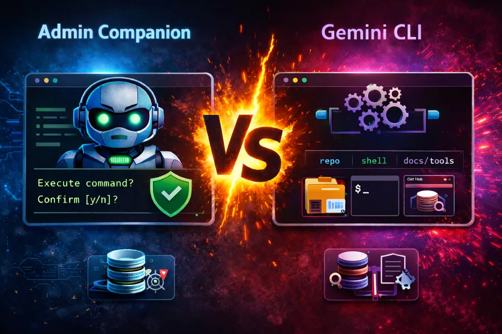 Admin Companion vs. Gemini CLI