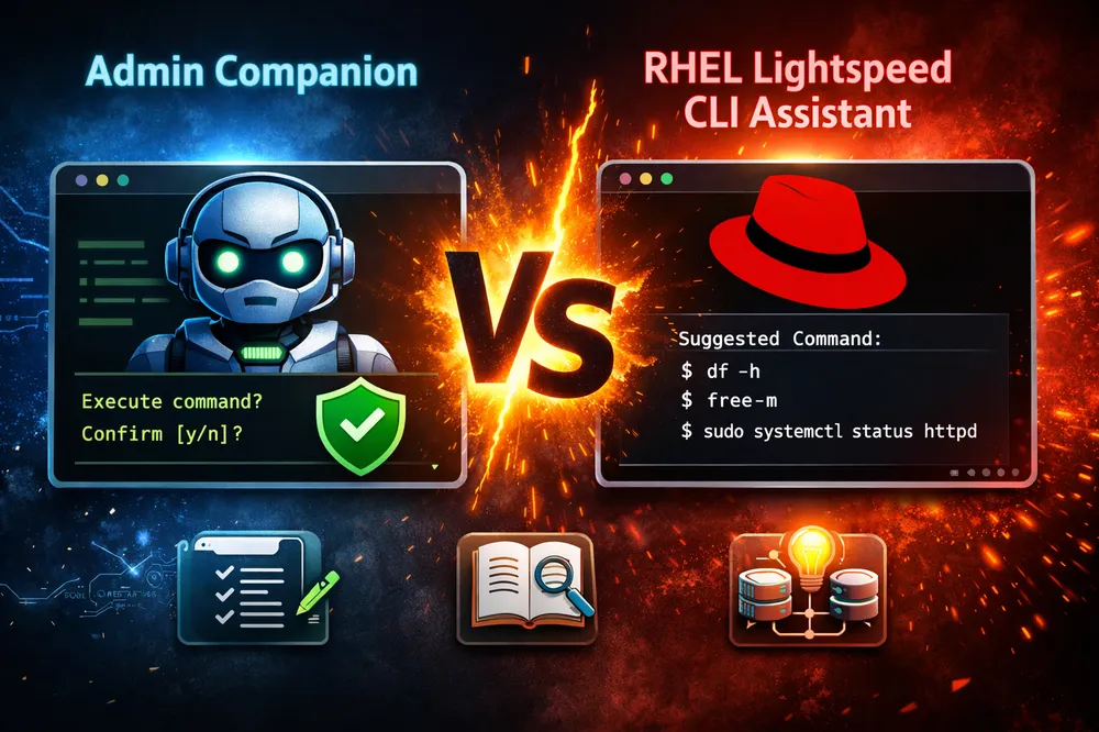 Admin Companion vs. RHEL Lightspeed CLA